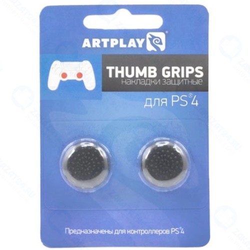 Насадки на стики геймпада для PS4 Artplays Thumb Grips, 2 шт, Black