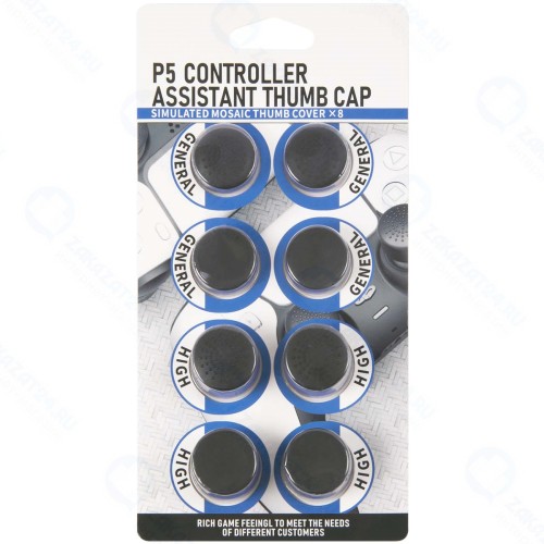 Набор накладок для геймпада PS6 RED-LINE 8 в 1, HS-PS5301 (УТ000024647)