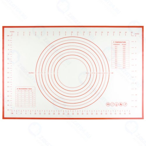 Силиконовый коврик Bradex TK 0495 с разметкой 60х40 см, красный