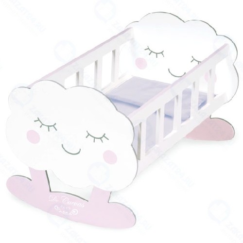 Кроватка-качалка для куклы DECUEVAS Мартин, с аксессуарами, 49 см (55129)