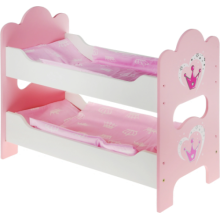 Кроватка для куклы MARY-POPPINS двухъярусная, 53x25x45 см (67116)
