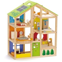 Кукольный домик HAPE с мебелью, 33 предмета (E3401_HP)