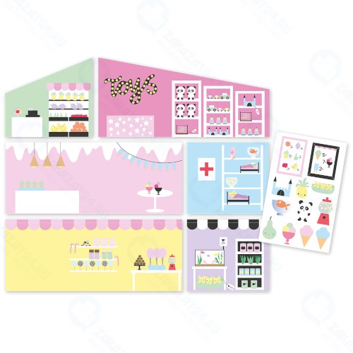 Аксессуары для кукольного домика LUNDBY Набор обоев 