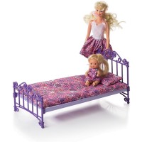 Мебель для куклы ОГОН-К с постельным бельем, сиреневая (С-1425)