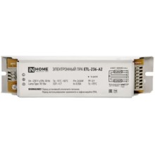 Электронный пускорегулирующий аппарат IN-HOME ETL-236-А2 Т8/G13, 2х36 Вт