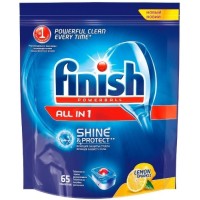 Таблетки для посудомоечной машины Finish All in 1 Лимон 65шт. (8169192)