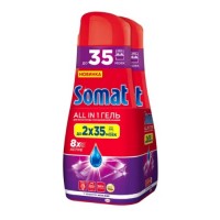 Гель для посудомоечной машины SOMAT All in 1, 2х630 мл