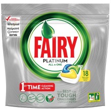 Капсулы для посудомоечной машины Fairy Platinum All-in-One, 18 шт