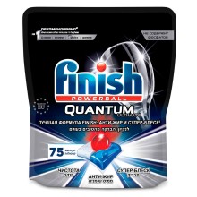 Моющее средство для посудомоечной машины Finish Quantum Ultimate, 75 капсул Моющее средство для посудомоечной машины Finish Quantum Ultimate, 75 капсул