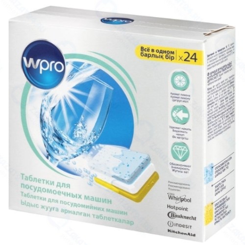 Таблетки для посудомоечных машин Wpro 24 шт (TAB314)