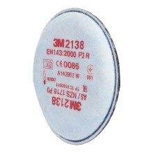 Фильтры для масок 3M от аэрозолей/запахов Р3, 2 шт (2138)
