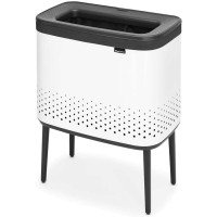 Бак для белья Brabantia 60 л, с вентиляционными отверстиями, с пластиковой крышкой, белый (200502)