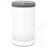 Бак для белья Brabantia 60 л, с пластиковой крышкой, белый (304880)