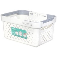 Корзина для белья Sistema Home Basket 1,2л, White (51205)