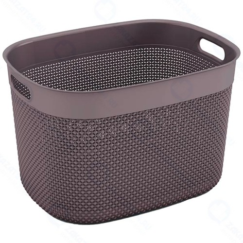 Корзина для белья KIS Filo Basket XL, 30 л Grey/Brown (67150000843)