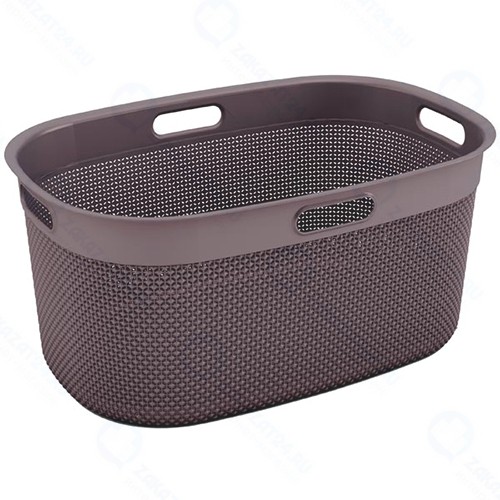 Корзина для белья KIS Filo Laundry Basket, 45 л Grey/Brown (67170000843)