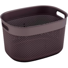 Корзина для белья KIS Filo Basket L, 18 л Grey/Brown