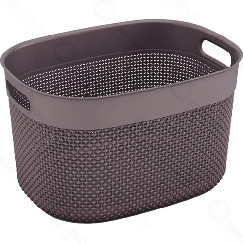 Корзина для белья KIS Filo Basket L, 18 л Grey/Brown