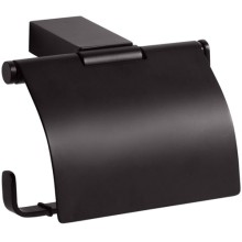 Держатель для туалетной бумаги BEMETA Nero с крышкой, черный, матовый (135012010) Держатель для туалетной бумаги BEMETA Nero с крышкой, черный, матовый (135012010)