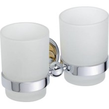Стакан для зубных щёток BEMETA Retro, настенный, двойной, золотистый (144210028) Стакан для зубных щёток BEMETA Retro, настенный, двойной, золотистый (144210028)