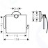 Держатель для туалетной бумаги Hansgrohe с крышкой (41723000)