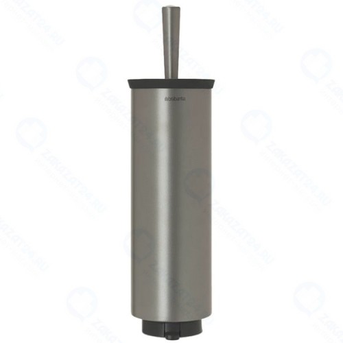 Ершик для унитаза Brabantia с держателем, платиновый (483301)