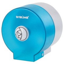 Диспансер для туалетной бумаги ЛАЙМА круглый, голубой (605045) Диспансер для туалетной бумаги ЛАЙМА круглый, голубой (605045)