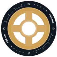 Колесо для трюкового самоката XAOS Plus, 100 мм Gold (УТ-00018851) Колесо для трюкового самоката XAOS Plus, 100 мм Gold (УТ-00018851)