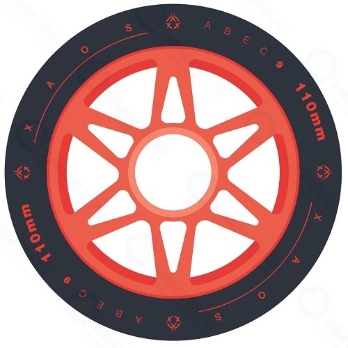Колесо для трюкового самоката XAOS Star, 110 мм Red (УТ-00018853)