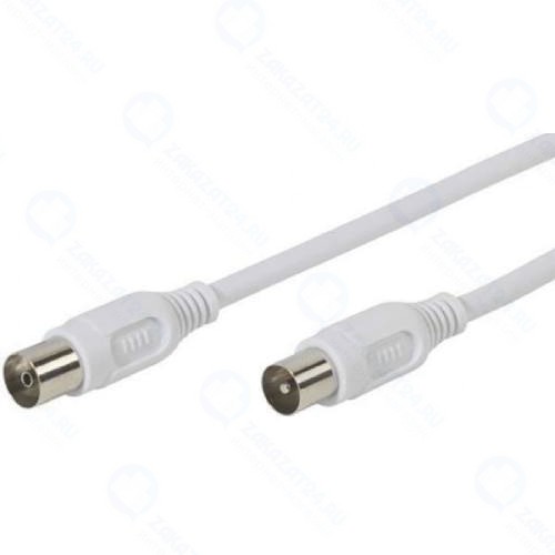Антенный кабель Vivanco 7/139-N (M) - (F), 15 м, белый (43032)