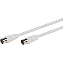 Антенный кабель Vivanco UK7/40-N (M) - (M), 1,5 м, белый (43062)