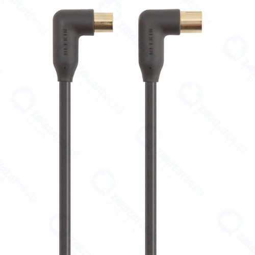 Кабель телевизионный Belkin угловой, 2m (F3Y056bf2M)
