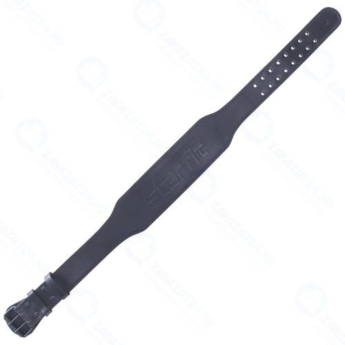 Пояс атлетический STARFIT Pro SU-320, 4'', натуральная кожа, черный XL (УТ-00018952)