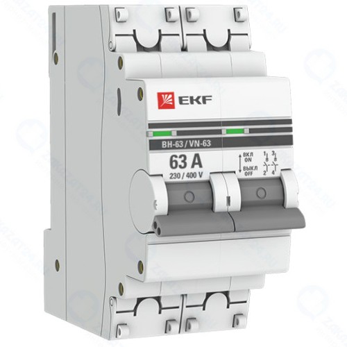 Выключатель нагрузки EKF SL63-2-63-Pro (326060)