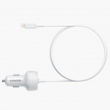 Автомобильное зарядное устройство Anker PowerDrive 2 Elite with Lightning Connector White (A2214H21) Автомобильное зарядное устройство Anker PowerDrive 2 Elite with Lightning Connector White (A2214H21)