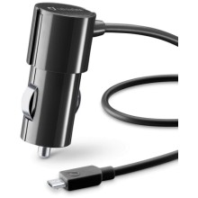 Автомобильное зарядное устройство Cellular Line Micro USB, 1A, черный (CLBCBRMICROUSBK)