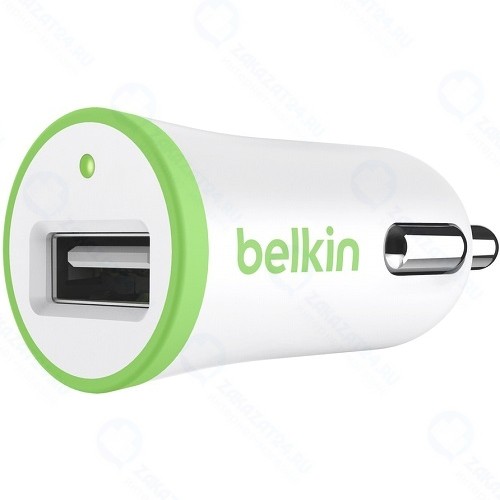 Автомобильное зарядное устройство Belkin USB 1A Green (F8J014BTGRN)
