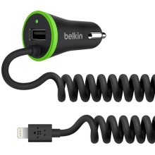 Автомобильное зарядное устройство Belkin Car Charger Lightning 3,4A (F8J154BT04-BLK)