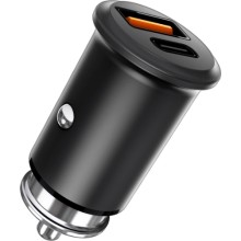 Автомобильное зарядное устройство TFN Rapid+ 2xUSB(A+C) 5A QC/PD 30W Black (TFN-CCRPD30W01) Автомобильное зарядное устройство TFN Rapid+ 2xUSB(A+C) 5A QC/PD 30W Black (TFN-CCRPD30W01)