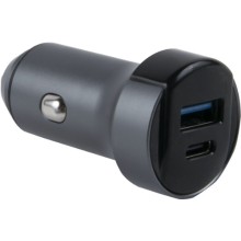 Автомобильное зарядное устройство Red Line Tech USB + Type-C, 3A Grey (УТ000018617)