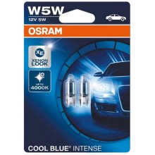 Лампы автомобильные Osram Cool Blue Intense W5W, 2 шт (2825HCBI-02B)
