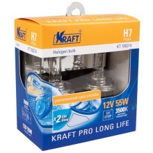 Автомобильные лампы Kraft Pro Long Life, 2 шт, H7, 12V, 55W (KT 700214)