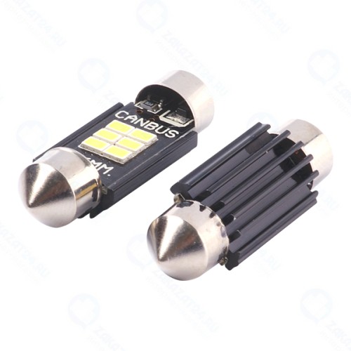 Автомобильные лампы VIZANT LED B346 5000K 41мм C5W 600lm, белые, 2 шт