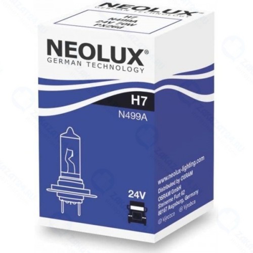 Лампа автомобильная NEOLUX N499A 70W 24V PX26D 10X10X1