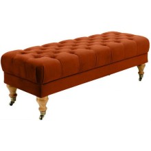 Банкетка OGOGO Jazz малая Italia-11, буковые ножки на колесиках Банкетка OGOGO Jazz малая Italia-11, буковые ножки на колесиках