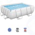 Каркасный бассейн Bestway Rectangular Power Steel, 282х196х84 см (56629)