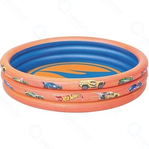 Надувной детский бассейн Bestway Hot Wheels, 122х25 см, 140 л (бв93403)