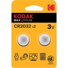 Батарейки Kodak литиевые CR2032-2BL, 2 шт (30417687)