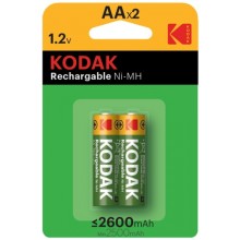 Аккумуляторы Kodak Rechargable АА HR6-2BL 2600mAh [KAAHR-2/2600mAh], 4 шт (30955080)
