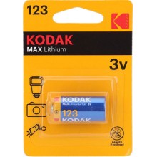 Батарейка Kodak Max литьевая (CR123), 1 шт (30956223)